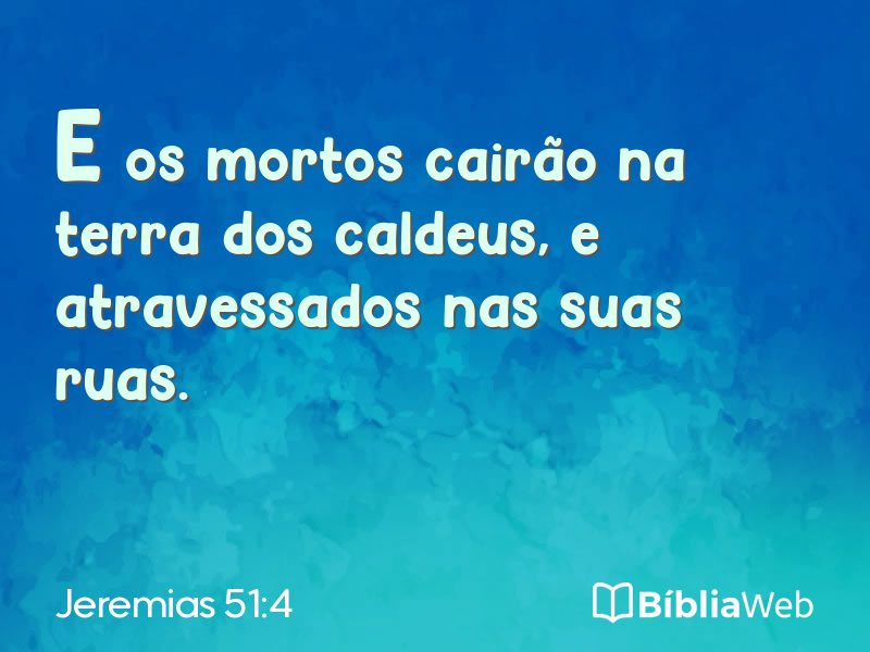 Jeremias 51:4 em imagem para compartilhar