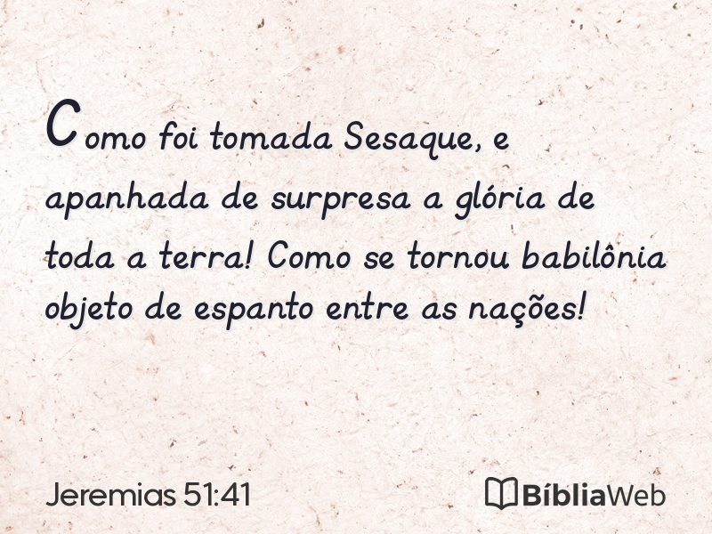 Jeremias 51:41 em imagem para compartilhar