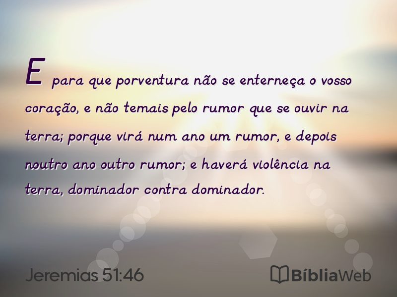 Jeremias 51:46 em imagem para compartilhar