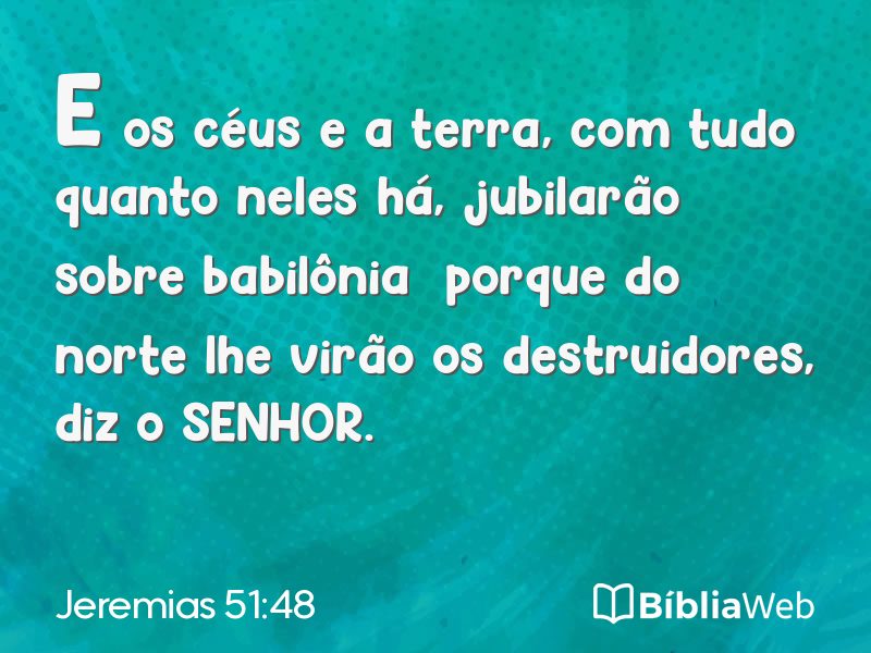 Jeremias 51:48 em imagem para compartilhar