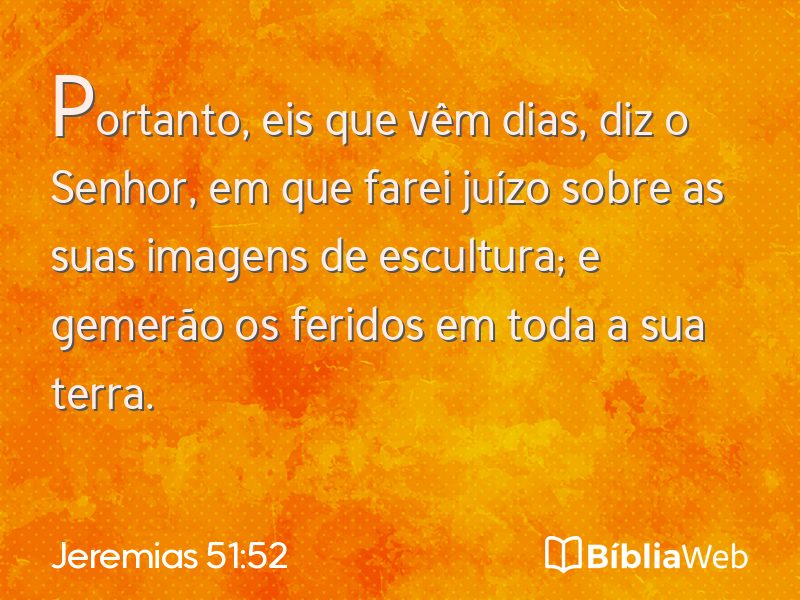 Jeremias 51:52 em imagem para compartilhar