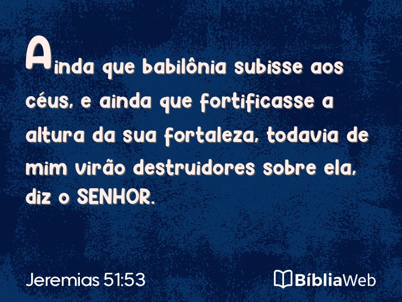 Jeremias 51:53 em imagem para compartilhar