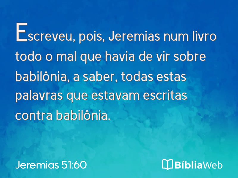 Jeremias 51:60 em imagem para compartilhar