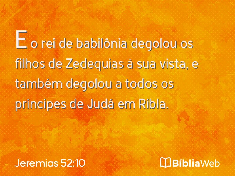 Jeremias 52:10 em imagem para compartilhar