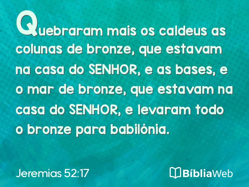 Jeremias 52:17 em imagem para compartilhar