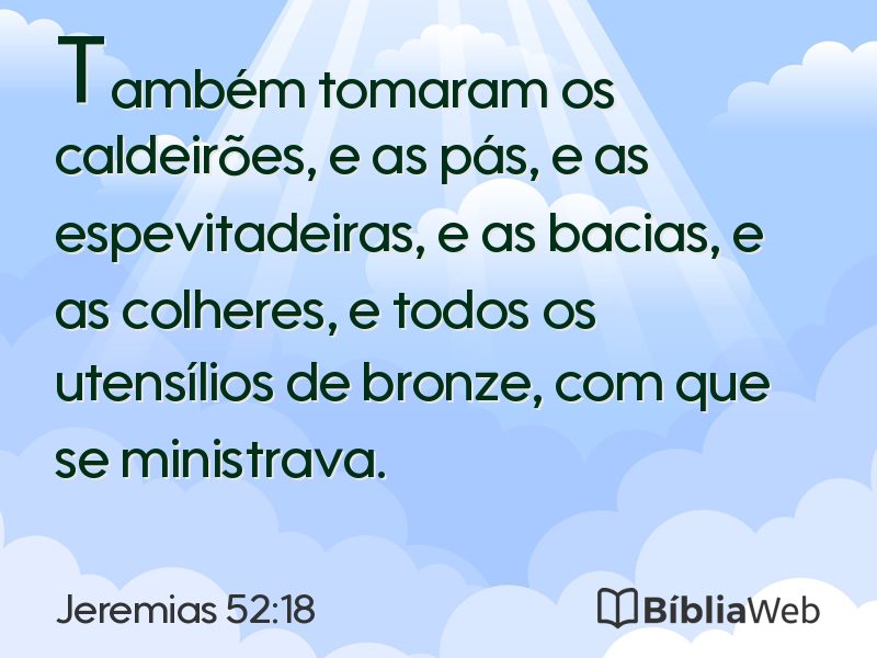Jeremias 52:18 em imagem para compartilhar