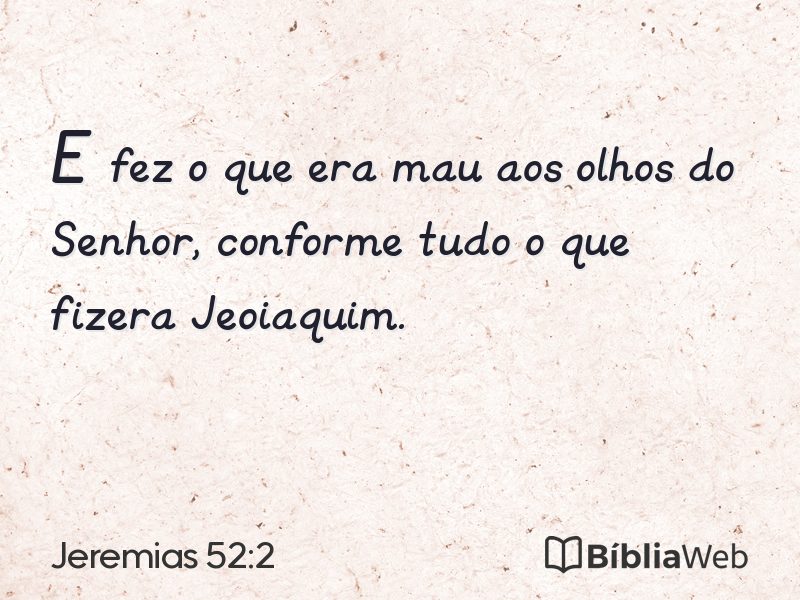 Jeremias 52:2 em imagem para compartilhar