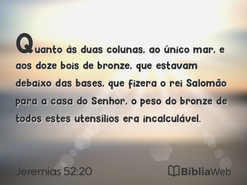 Jeremias 52:20 em imagem para compartilhar