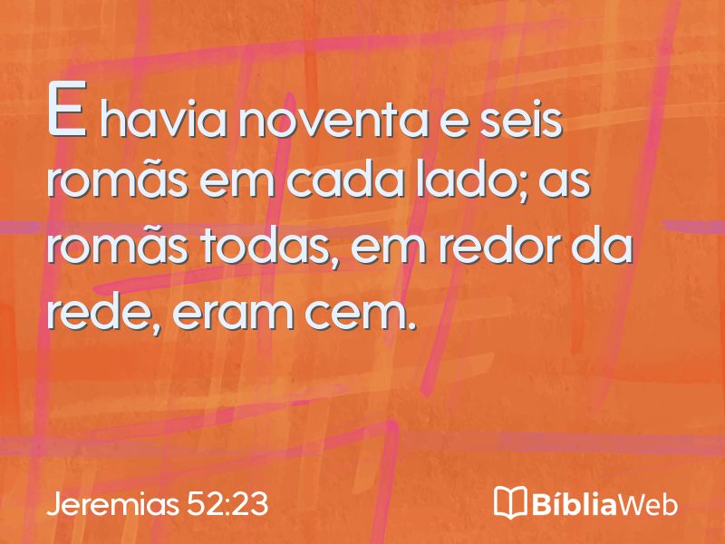Jeremias 52:23 em imagem para compartilhar