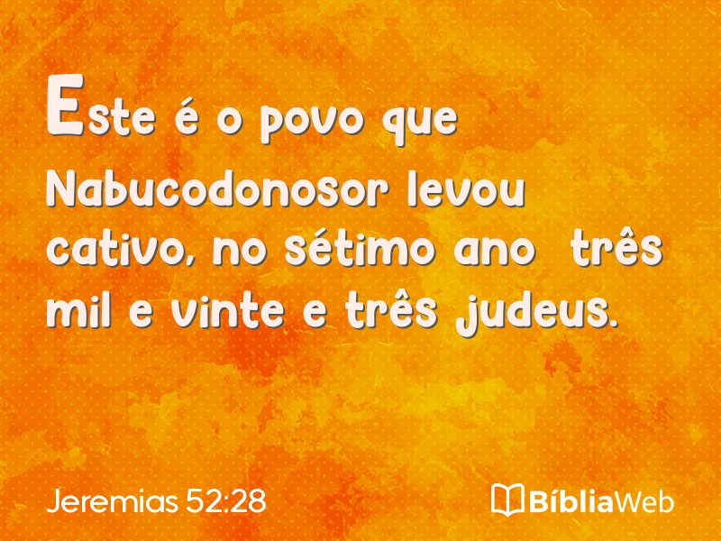 Jeremias 52:28 em imagem para compartilhar