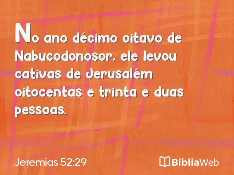 Jeremias 52:29 em imagem para compartilhar