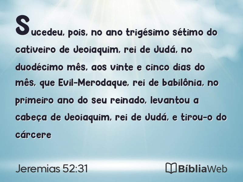 Jeremias 52:31 em imagem para compartilhar