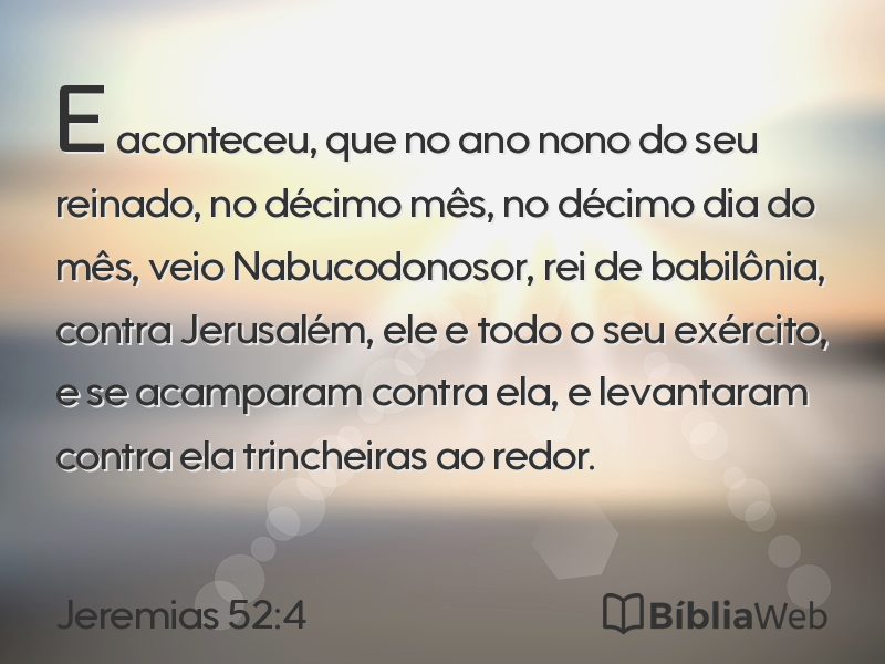 Jeremias 52:4 em imagem para compartilhar