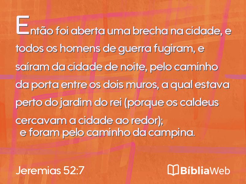 Jeremias 52:7 em imagem para compartilhar