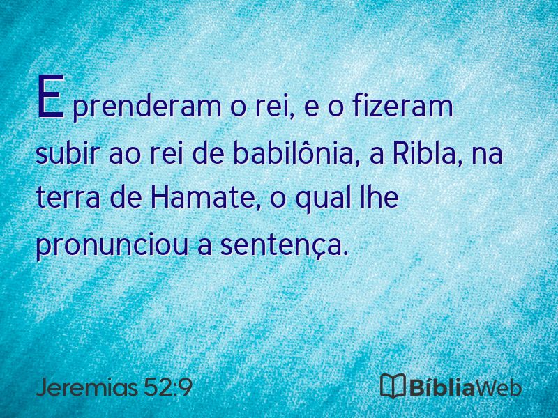 Jeremias 52:9 em imagem para compartilhar