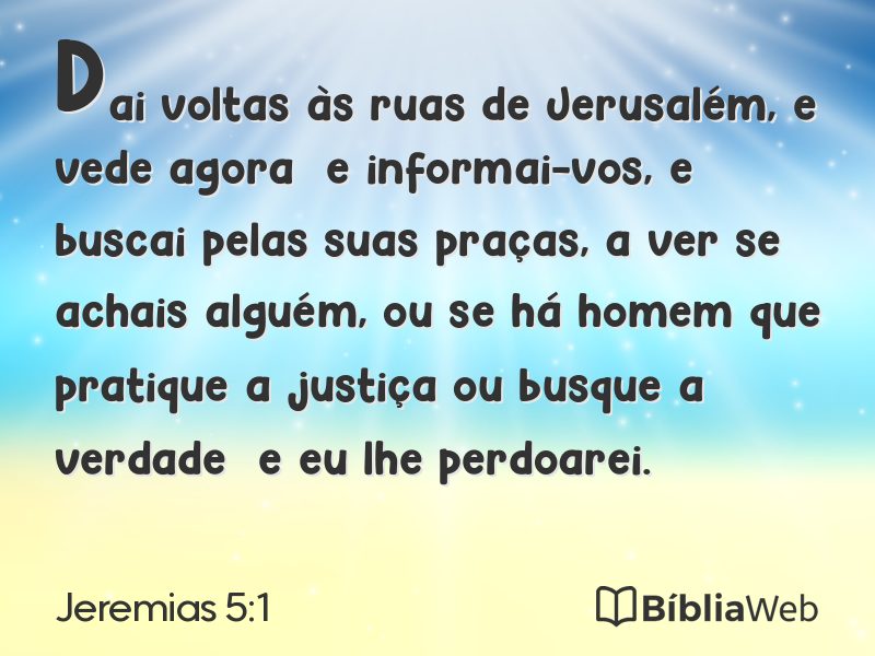 Jeremias 5:1 em imagem para compartilhar