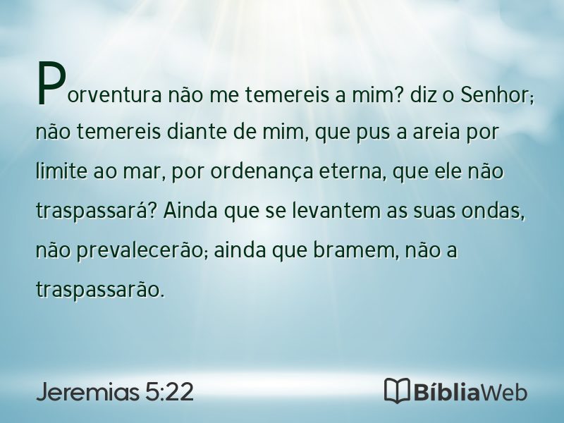 Jeremias 5:22 em imagem para compartilhar