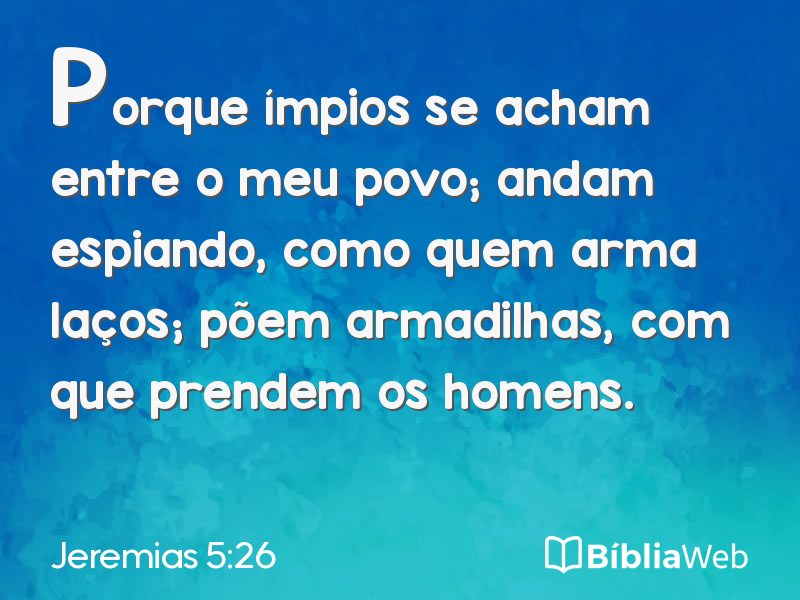 Jeremias 5:26 em imagem para compartilhar