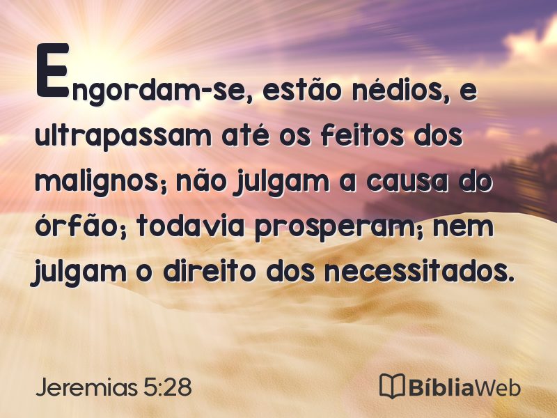 Jeremias 5:28 em imagem para compartilhar