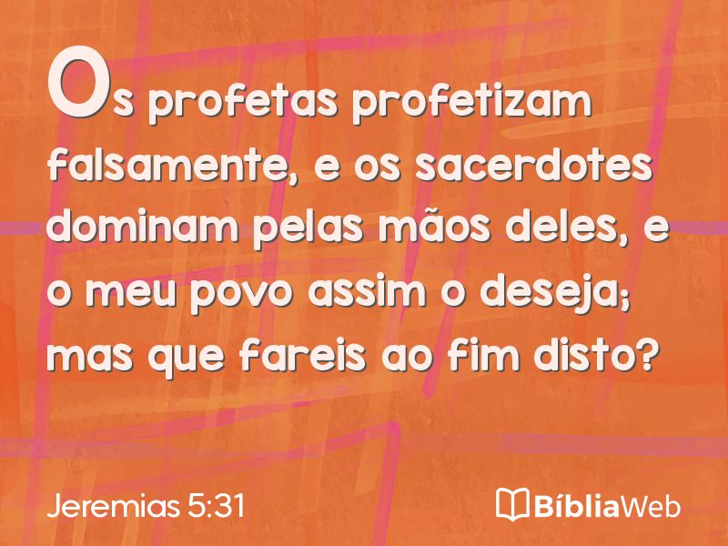 Jeremias 5:31 em imagem para compartilhar