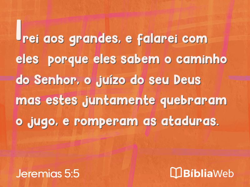 Jeremias 5:5 em imagem para compartilhar