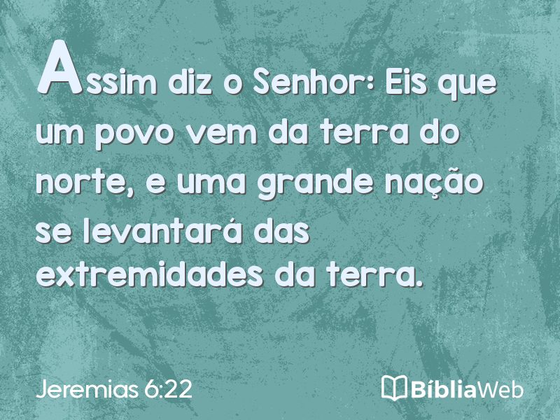 Jeremias 6:22 em imagem para compartilhar