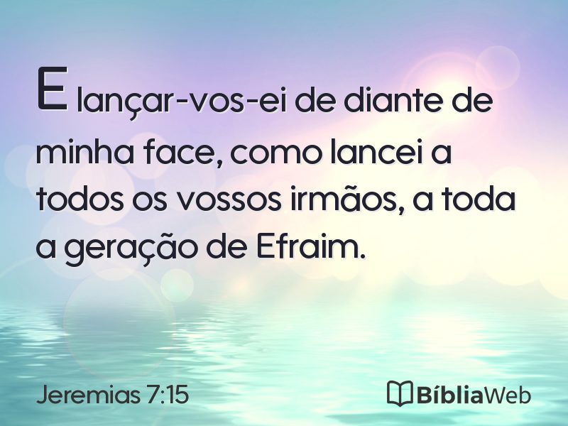Jeremias 7:15 em imagem para compartilhar