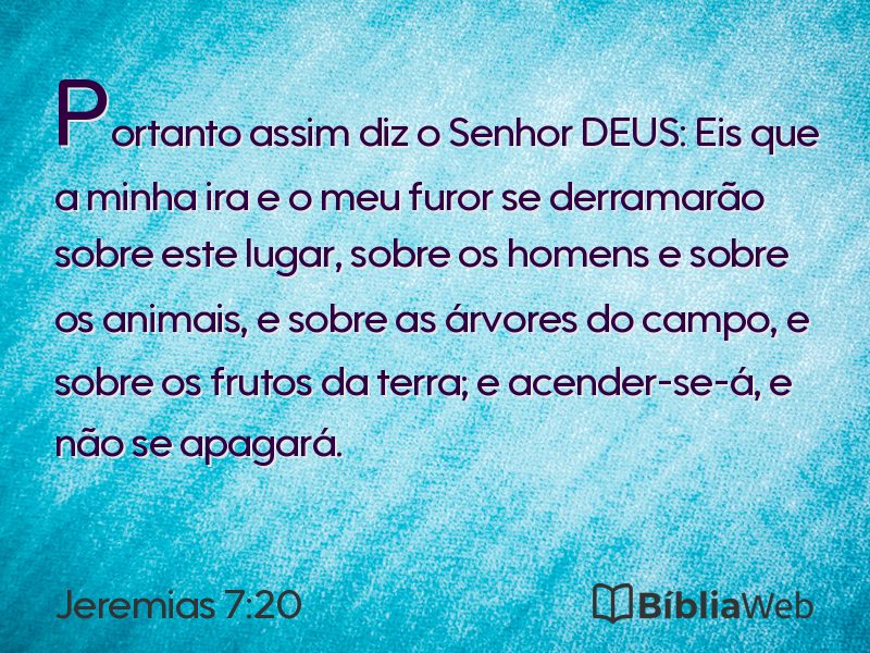 Jeremias 7:20 em imagem para compartilhar