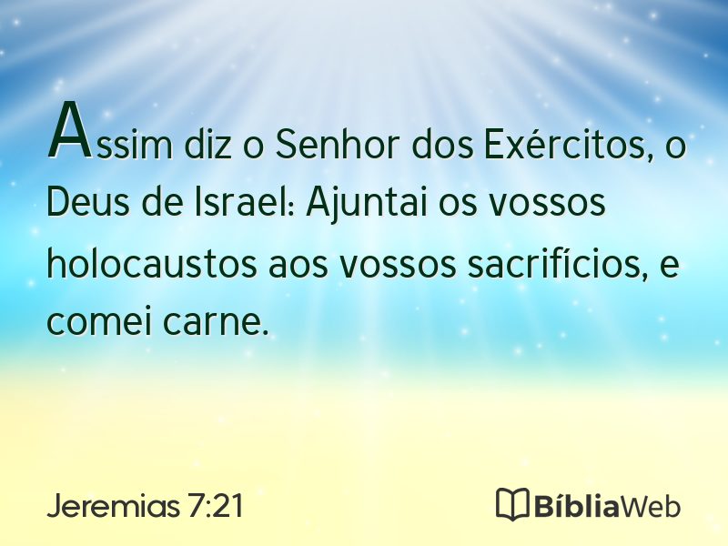 Jeremias 7:21 em imagem para compartilhar