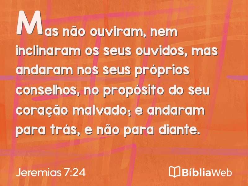 Jeremias 7:24 em imagem para compartilhar