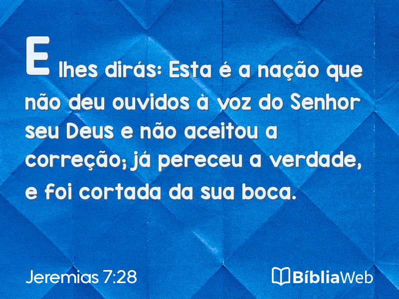 Jeremias 7:28 em imagem para compartilhar