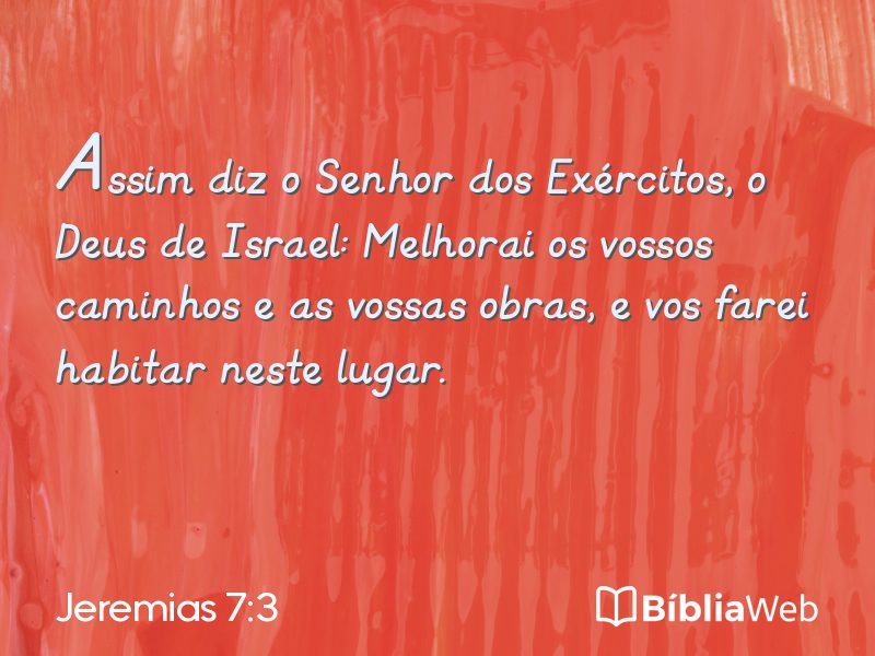 Jeremias 7:3 em imagem para compartilhar