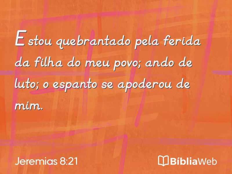 Jeremias 8:21 em imagem para compartilhar