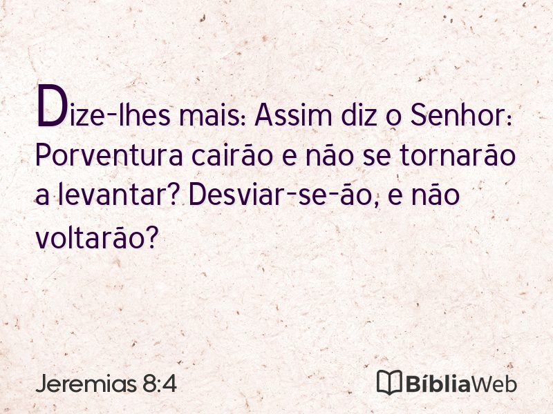 Jeremias 8:4 em imagem para compartilhar