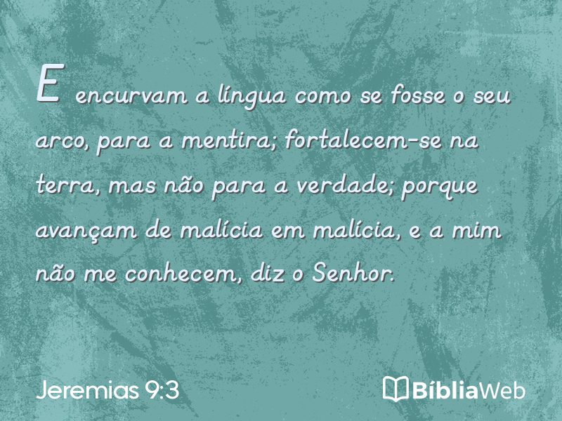 Jeremias 9:3 em imagem para compartilhar