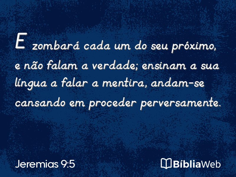 Jeremias 9:5 em imagem para compartilhar