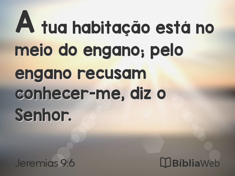 Jeremias 9:6 em imagem para compartilhar