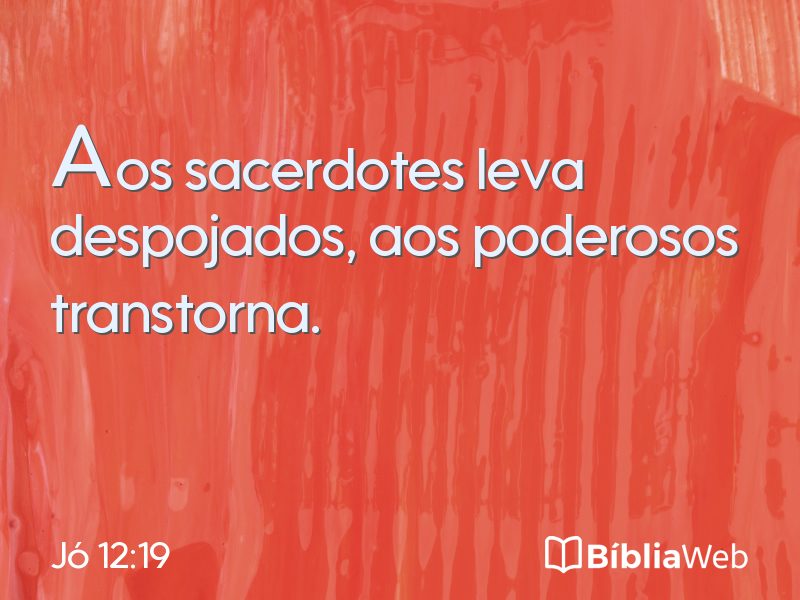 Jó 12:19 em imagem para compartilhar
