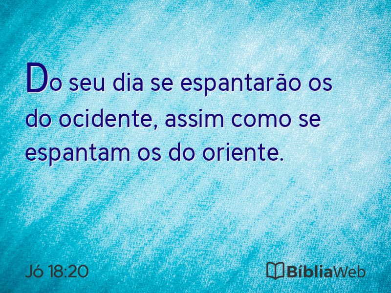 Jó 18:20 em imagem para compartilhar