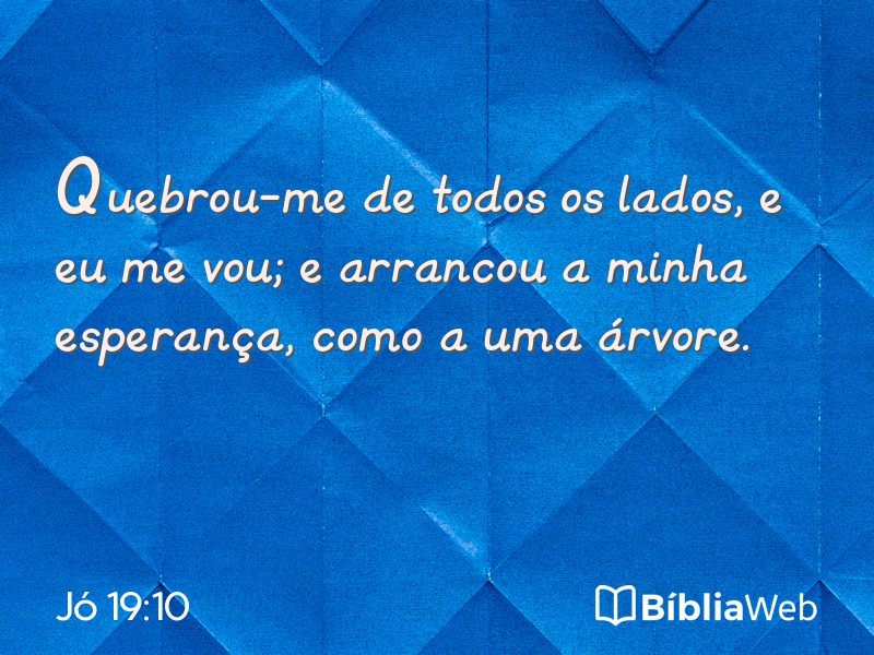Jó 19:10 em imagem para compartilhar