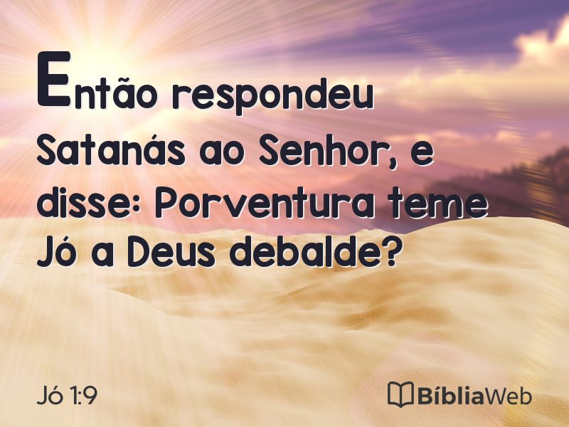 Jó 1:9 em imagem para compartilhar