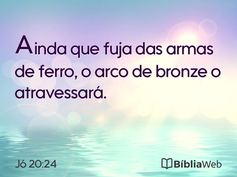 Jó 20:24 em imagem para compartilhar