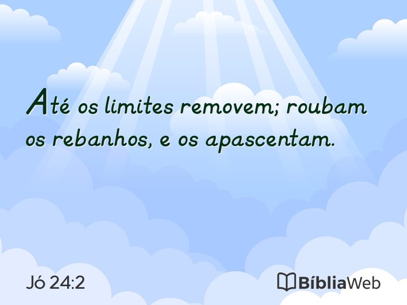 Jó 24:2 em imagem para compartilhar