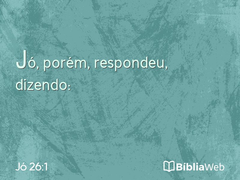 Jó 26:1 em imagem para compartilhar