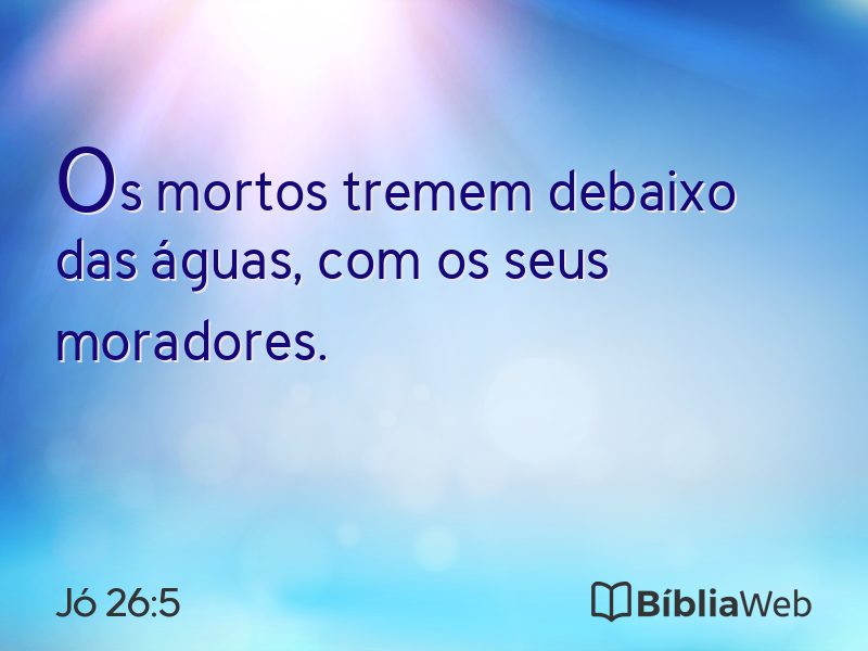 Jó 26:5 em imagem para compartilhar