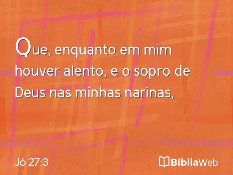 Jó 27:3 em imagem para compartilhar