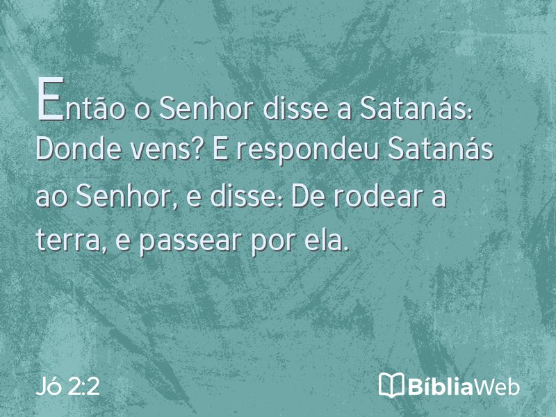 Jó 2:2 em imagem para compartilhar
