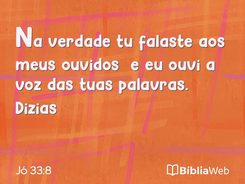 Jó 33:8 em imagem para compartilhar