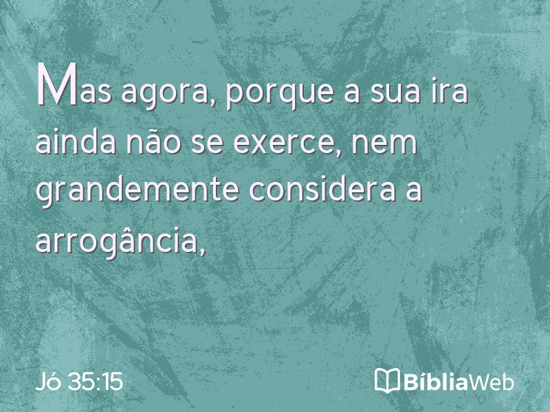 Jó 35:15 em imagem para compartilhar