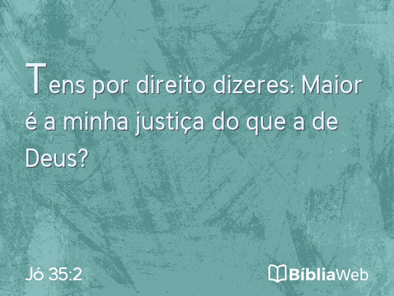 Jó 35:2 em imagem para compartilhar